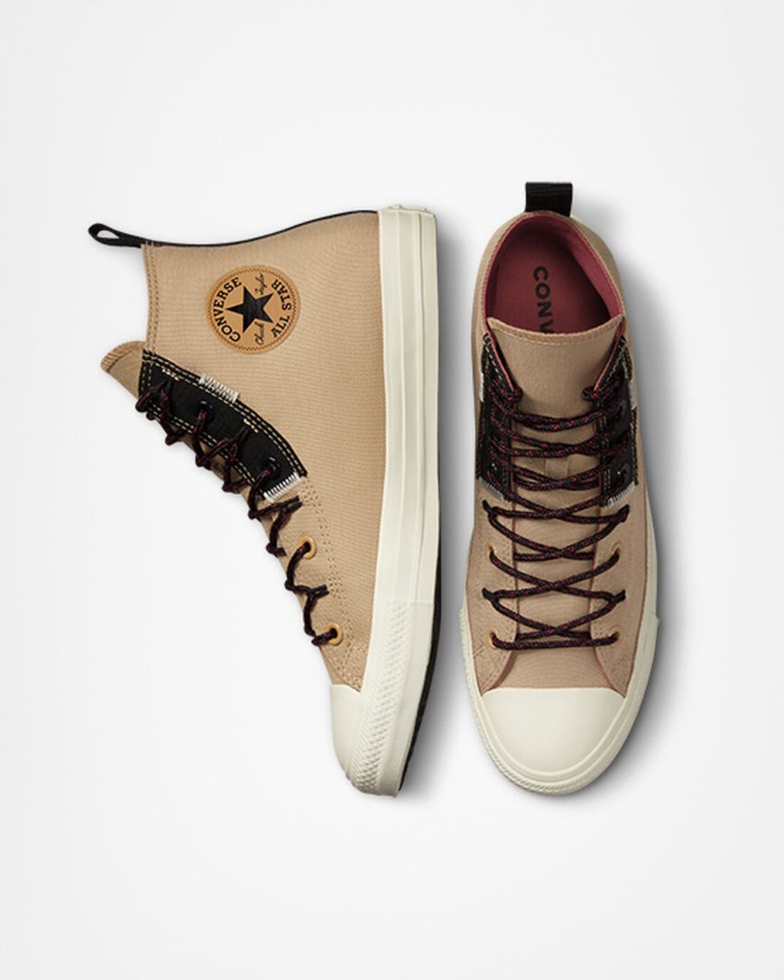 Tenisi Inalti Dama Converse Chuck Taylor All Star Rugged Basics Kaki Portocalii | RO K13Z0D192